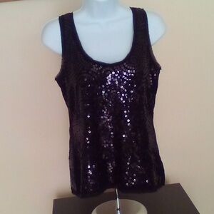 White House Black market sequin top